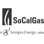 SoCalGas logo greyscale