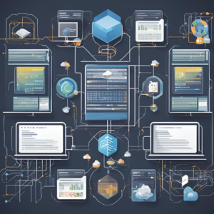 Conceptual images of software windows and challenges during the modernization from PowerBuilder to modern cloud architectures Generated by Canva