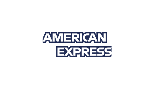 A all white version of the American Express logo