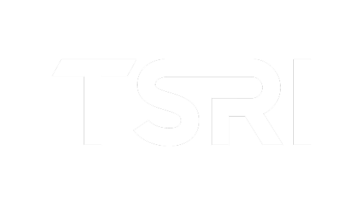 A all white version of the TSRI logo